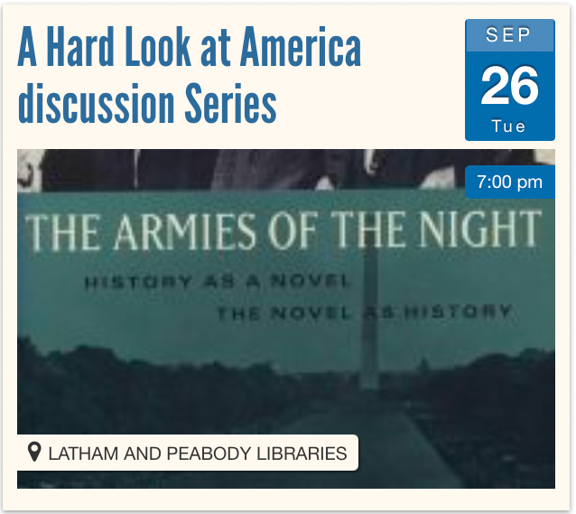 Hard Look at America Book Discussion Series Sept 26