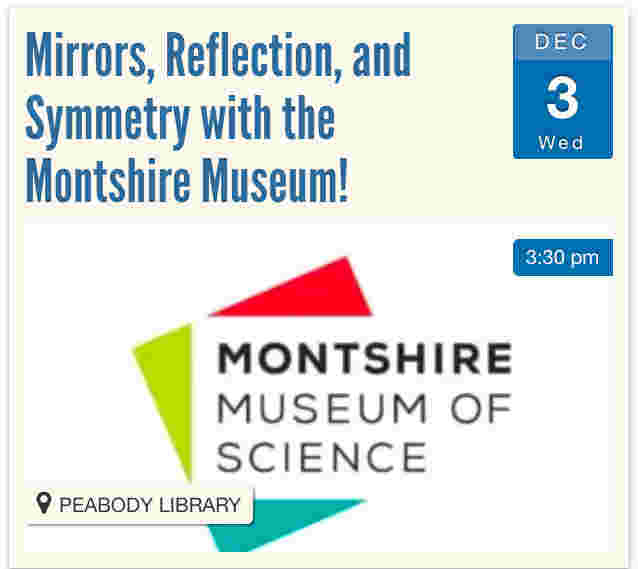 Montshire Museum-led activity on December 3