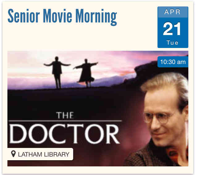 Senior Movie Morning on April 21