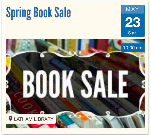 Spring Book Sale on May 23