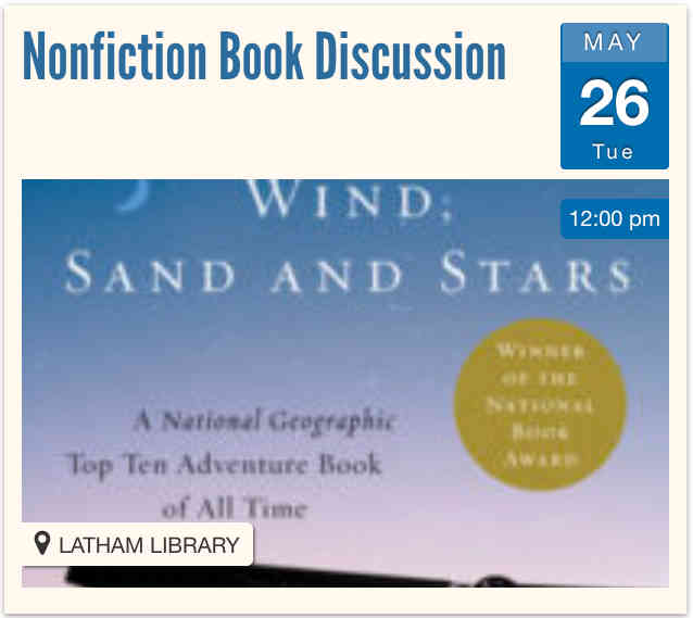 Nonfiction Book Discussion on May 26